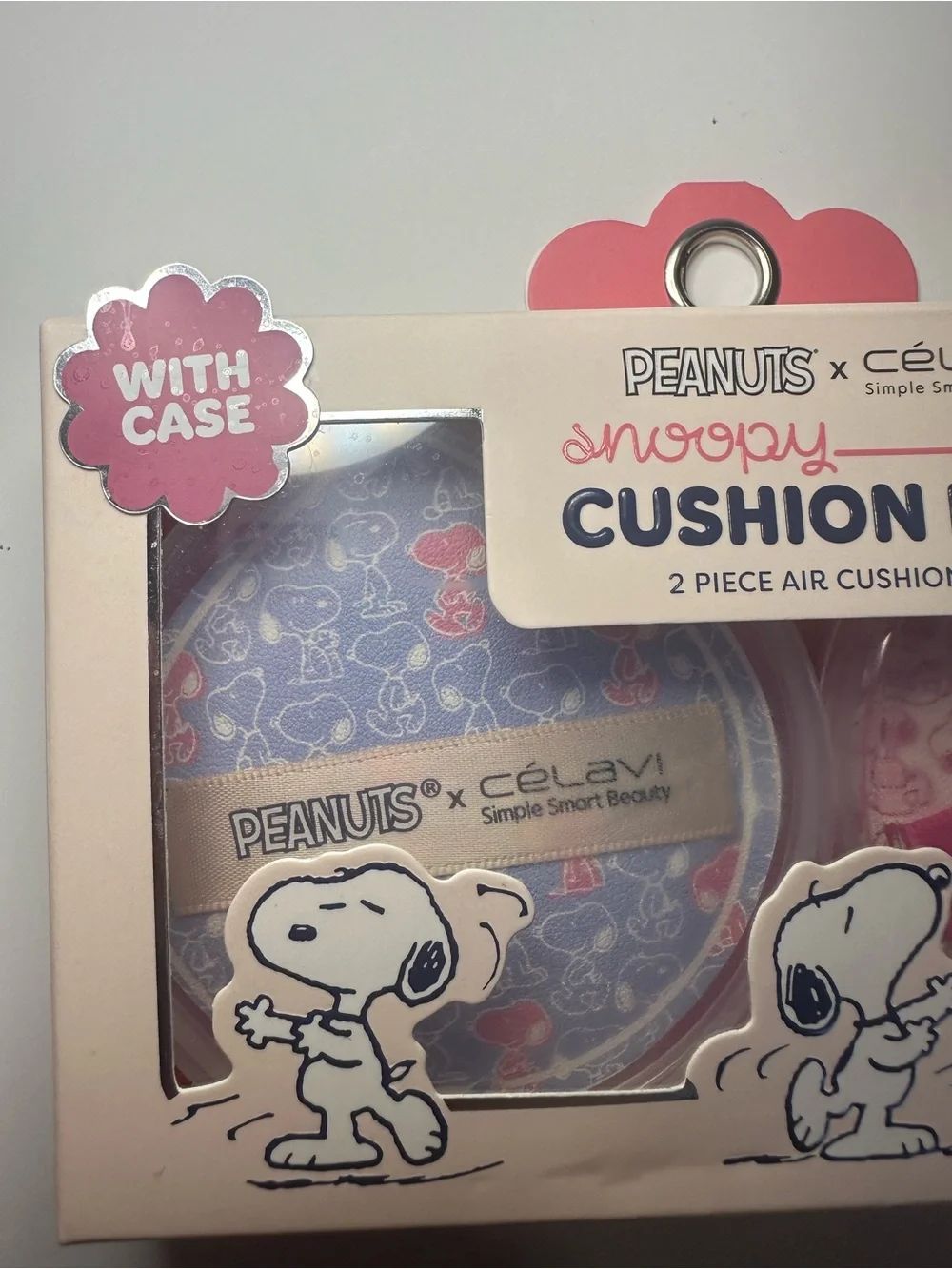Peanuts X Célavi New Snoopy 2 Piece Air Cushion Puff